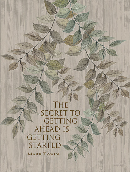 Cindy Jacobs CIN1994 - CIN1994 - Getting Started - 12x16 Getting Started, Quote, Mark Twain, Leaves, Branches, Motivational from Penny Lane