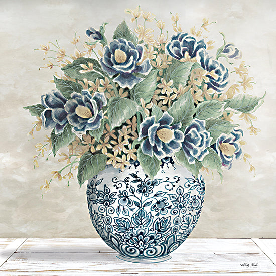 Cindy Jacobs CIN2048 - CIN2048 - Feeling Blue II - 12x12 Flowers, Blue Flowers, Yellow Flowers, Blue & White Vase, Greenery from Penny Lane