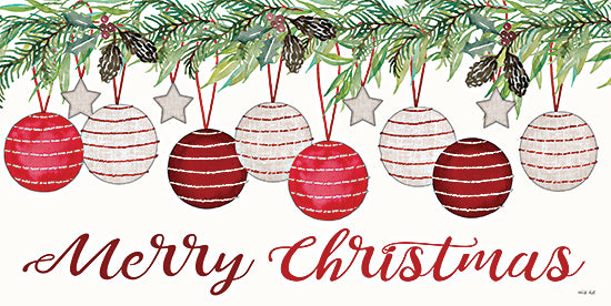 Cindy Jacobs CIN2109 - CIN2109 - Merry Christmas - 18x9 Merry Christmas, Holidays, Ornaments, Pine Branch, Signs from Penny Lane