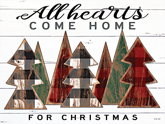 Cindy Jacobs CIN2117 - CIN2117 - All Hearts Come Home Plaid Trees - 16x12 All Hearts Come Home for Christmas, Holidays, Trees, Wood Trees, Plaid, Christmas, Signs from Penny Lane