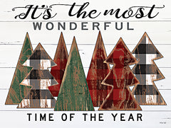 CIN2119 - It's the Most Wonderful Time Plaid Trees - 16x12