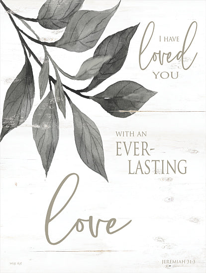 Cindy Jacobs CIN2134 - CIN2134 - I Have Loved You - 12x16 I Have Loved You, Bible Verse, Jerimiah, Religious, Leaves from Penny Lane