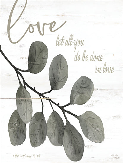 Cindy Jacobs CIN2138 - CIN2138 - Let All You Do Be Done in Love - 12x16 Let All You Do Be Done in Love, Bible Verse, Corinthians, Leaves from Penny Lane