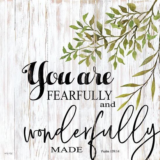 Cindy Jacobs CIN2143 - CIN2143 - You are Fearfully and Wonderfully Made - 12x12 Fearfully and Wonderfully Made, Greenery, Bible Verse, Psalm from Penny Lane