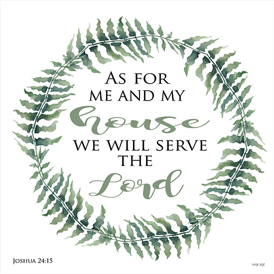 Cindy Jacobs CIN2144 - CIN2144 - As For Me and My House Wreath - 12x12 As for Me and My House, Wreath, Greenery, Joshua, Bible Verse from Penny Lane