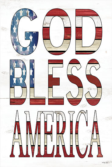 Cindy Jacobs CIN2152 - CIN2152 - God Bless America    - 12x18 God Bless America, American Flag, USA, Military, Patriotic, Signs from Penny Lane