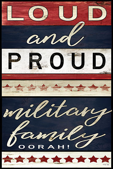 Cindy Jacobs CIN2154 - CIN2154 - Loud and Proud    - 12x18 Military Family, Military, USA, America, Stars, Patriotic, Signs from Penny Lane