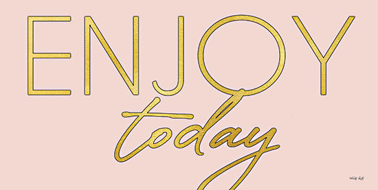 Cindy Jacobs CIN2186 - CIN2186 - Enjoy Today - 18x9 Enjoy Today, Pink and Gold, Signs from Penny Lane