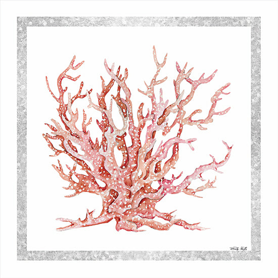 Cindy Jacobs CIN2213 - CIN2213 - Pink Coastal Coral II   - 12x12 Coral, Pink Coral, Coastal, Pink and White from Penny Lane