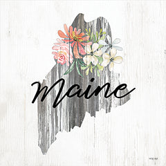 CIN2235 - Floral Maine State Art - 12x12