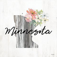 CIN2237 - Floral Minnesota State Art - 12x12