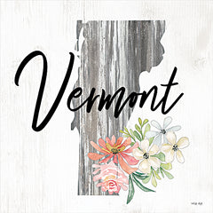 CIN2253 - Floral Vermont State Art - 12x12