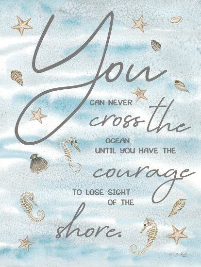 Cindy Jacobs CIN2321 - CIN2321 - You Can Never… - 12x16 Courage, Motivational, Ocean, Shells, Seahorses, Coastal from Penny Lane