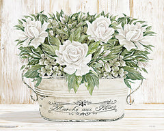 CIN2350 - Roses in White - 16x12