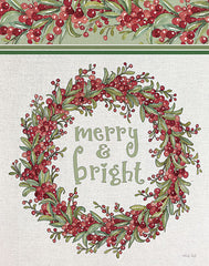 CIN2356 - Merry & Bright Wreath - 12x16