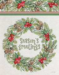 CIN2358 - Season's Greetings Wreath - 12x16