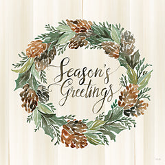 CIN2432 - Sage Season's Greetings Wreath - 12x12