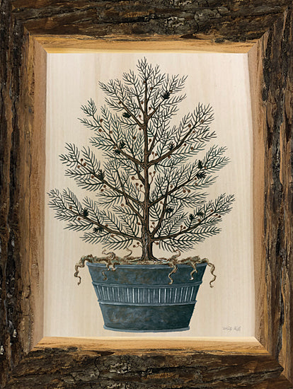 Cindy Jacobs CIN2449 - CIN2449 - Woodland Potted Tree I - 12x16 Tree, Potted Tree, Woodland Tree, Rustic Frame from Penny Lane