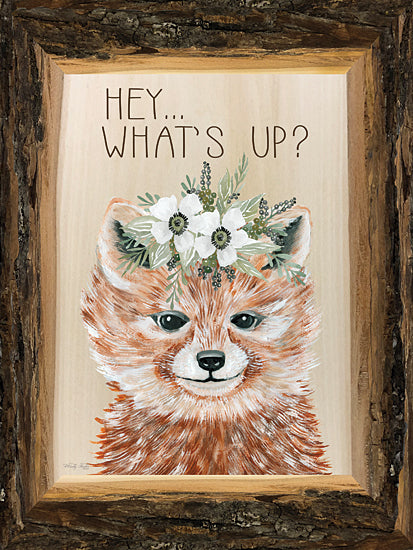 Cindy Jacobs CIN2480 - CIN2480 - What's Up? - 12x16 What's Up, Fox, Cub, Baby, Children, Flowers, Whimsical, Signs from Penny Lane