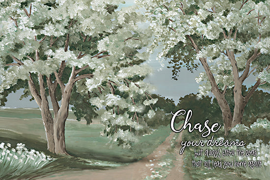 Cindy Jacobs CIN2490 - CIN2490 - Chase Your Dreams - 18x12 Chase Your Dreams, Road Home, Road, Trees, Landscape, Signs from Penny Lane