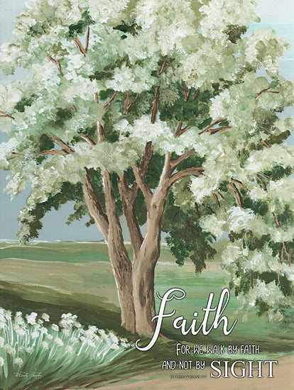 Cindy Jacobs CIN2491 - CIN2491 - Walk by Faith - 12x16 Walk by Faith Not By Sight, Bible Verse, Corinthians, Religion, Trees, Path, Road, Landscape, Flowers, Signs, Faith from Penny Lane