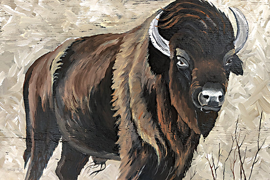 Cindy Jacobs CIN2508 - CIN2508 - The Boss - 18x12 Bison, Portrait, Animal from Penny Lane