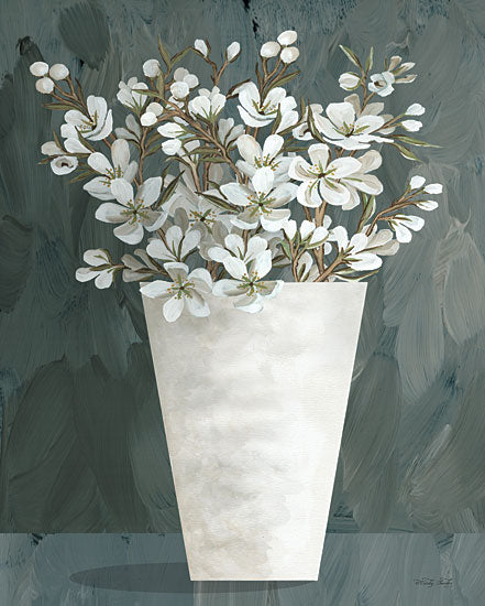 Cindy Jacobs CIN2514 - CIN2514 - Spring Blooms II - 12x16 Flowers, White Flowers, Vase, White Vase, Bouquet, Blooms, Springtime from Penny Lane