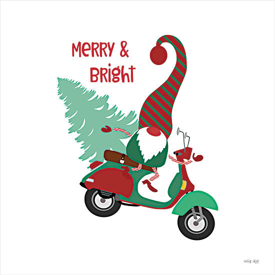 Cindy Jacobs CIN2521 - CIN2521 - Merry & Bright Gnome - 12x12 Holidays, Christmas, Gnomes, Scooter, Christmas Tree, Whimsical, Signs from Penny Lane