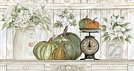 Cindy Jacobs CIN2536 - CIN2536 - Kitchen Harvest - 18x9 Pumpkins, Scale, Crocks, Still Life, Flowers, Gourds, Autumn, Decorative from Penny Lane