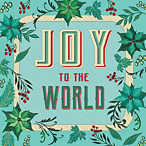 Cindy Jacobs CIN2596 - CIN2596 - Nostalgic Joy to the World - 12x12 Joy to the World, Christmas, Holidays, Flowers, Greenery, Signs from Penny Lane