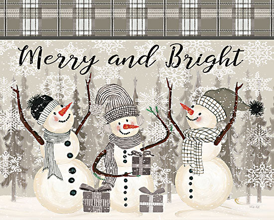 Cindy Jacobs CIN2612 - CIN2612 - Joyful Snowmen - 16x12 Merry & Bright, Snowmen, Winter, Christmas, Holidays, Plaid, Signs from Penny Lane