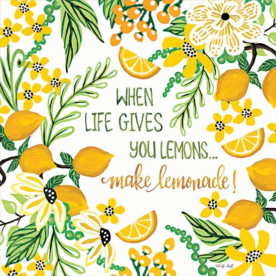 Cindy Jacobs CIN2628 - CIN2628 - Make Lemonade - 12x12 When Life Gives You Lemons, Lemonade, Fruit, Motivational, Signs, Flowers, Greenery from Penny Lane