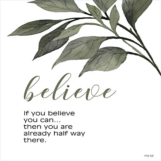 Cindy Jacobs CIN2640 - CIN2640 - Believe - 12x12 Believe, Motivational, Leaves, Greenery, Signs from Penny Lane