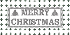 CIN2708 - Merry Christmas Stitchery  - 18x9