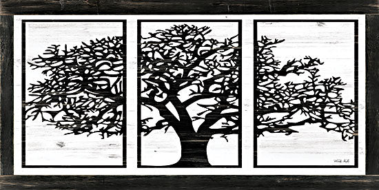 Cindy Jacobs CIN2798 - CIN2798 - Geo Tree - 18x9 Tree, Black & White Tree, Triptych, Frame from Penny Lane