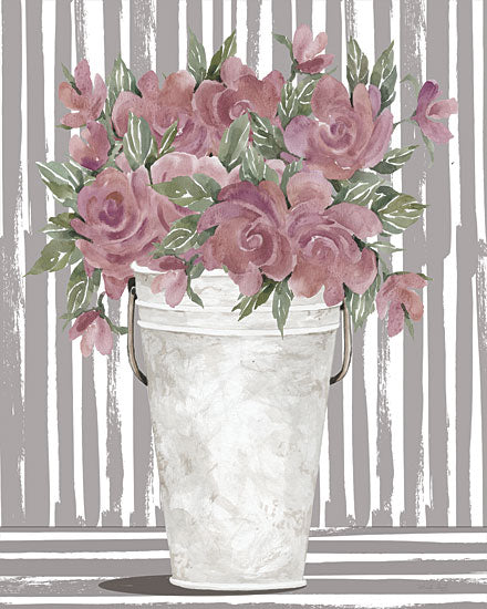 Cindy Jacobs CIN2824 - CIN2824 - Pink Posies II - 12x16 Flowers, Pink Flowers, Posies, Vase, Bouquet, Blooms, Botanical from Penny Lane