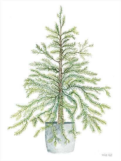 Cindy Jacobs CIN2833 - CIN2833 - Pine Tree in Pot      - 12x16 Pine Tree, Pot Potted Tree, Tree from Penny Lane