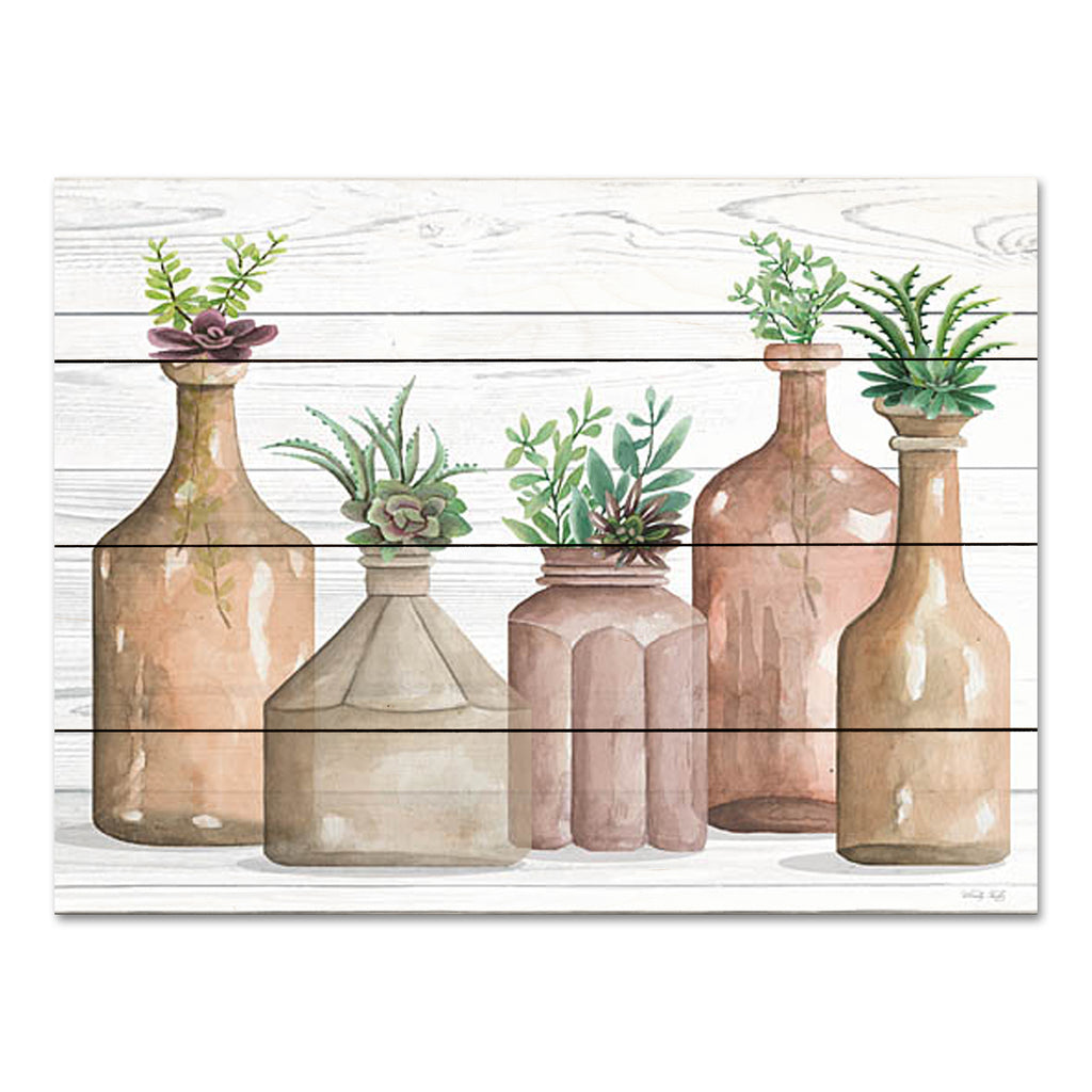 Cindy Jacobs CIN2849PAL - CIN2849PAL - Botanical Terra Cotta II - 16x12 Still Life, Terra Cotta Bottles, Cactus, Succulents, Southwestern from Penny Lane