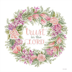 CIN2872 - Trust in the Lord Floral Wreath - 12x12