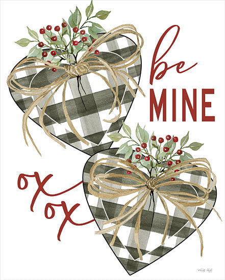 Cindy Jacobs CIN2894 - CIN2894 - Be Mine Hearts - 12x18 Be Mine Hearts, Buffalo Plaid, Valentine's Day, Love, Hearts, Berries, Greenery from Penny Lane