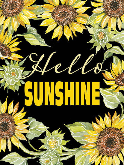 Cindy Jacobs CIN2911 - CIN2911 - Hello Sunshine - 12x16 Hello Sunshine, Hello, Greeting, Sunflowers, Flowers, Summer, Signs from Penny Lane