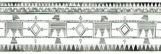 Cindy Jacobs CIN2920 - CIN2920 - Tribal Print I - 18x6 Tribal Print, Southwestern, Black & White, Patterns from Penny Lane