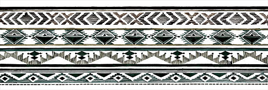Cindy Jacobs CIN2922 - CIN2922 - Tribal Print III - 18x6 Tribal Print, Southwestern, Black & White, Patterns from Penny Lane