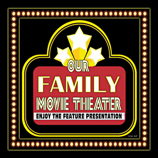 Cindy Jacobs CIN2994 - CIN2994 - Family Movie Theater - 12x12 Family Movie Theater, Lights, Home Theater, Family Fun, Typography, Signs from Penny Lane