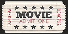 CIN2995 - Admit One Movie Ticket - 18x9