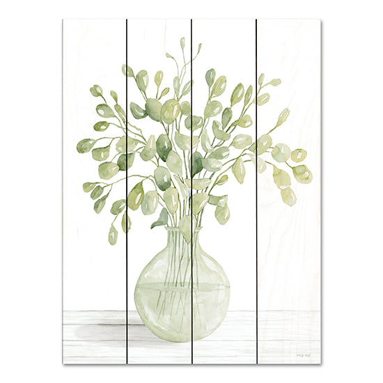 Cindy Jacobs CIN3018PAL - CIN3018PAL - Eucalyptus Beauty I - 12x16 Eucalyptus, Greenery, Vase, Sage Green, Still Life, Neutral Palette from Penny Lane