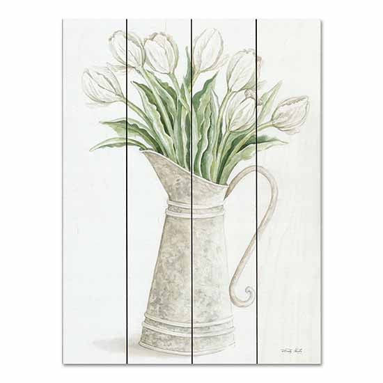 Cindy Jacobs CIN3020PAL - CIN3020PAL - Brings a Smile - 12x16 Tulips, White Tulips, Pitcher, Spring, Springtime, Flowers, Neutral Palette, Farmhouse from Penny Lane