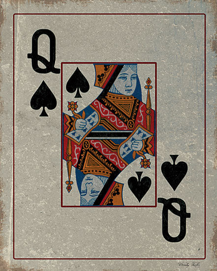 Cindy Jacobs CIN3052 - CIN3052 - Queen of Spades - 12x16 Queen of Spades, Card, Card Games, Game Room, Media Room, Masculine from Penny Lane