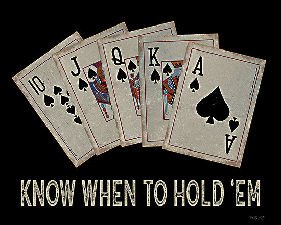 Cindy Jacobs CIN3054 - CIN3054 - Know When to Hold 'em - 16x12 Know When to Hold 'Em, Card Games, Game Room, Media Room, Typography, Signs from Penny Lane