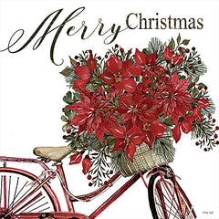 CIN3064 - Poinsettia Bicycle - 12x12